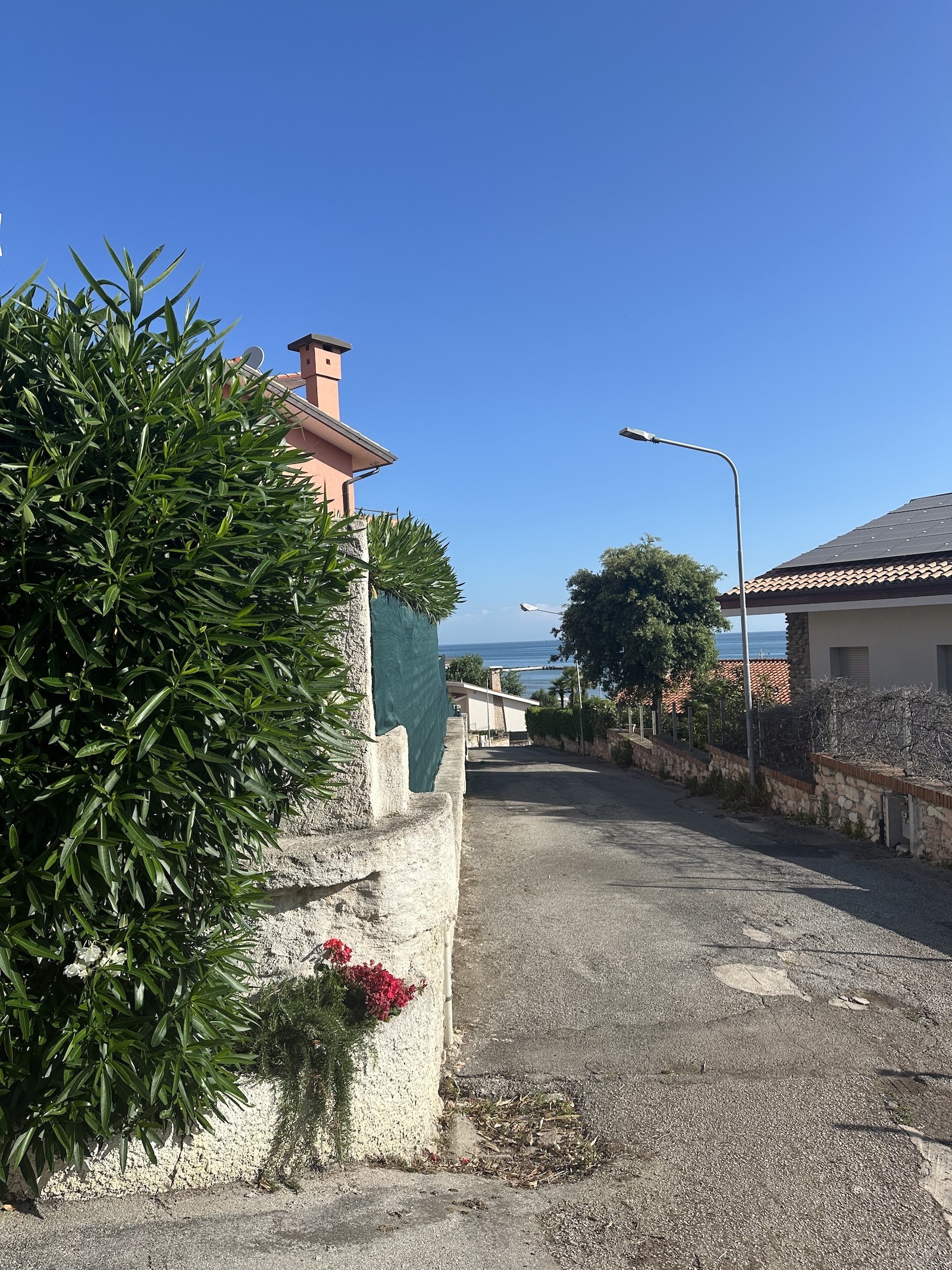 Prima parte di strada per arrivare alla casa vacanze